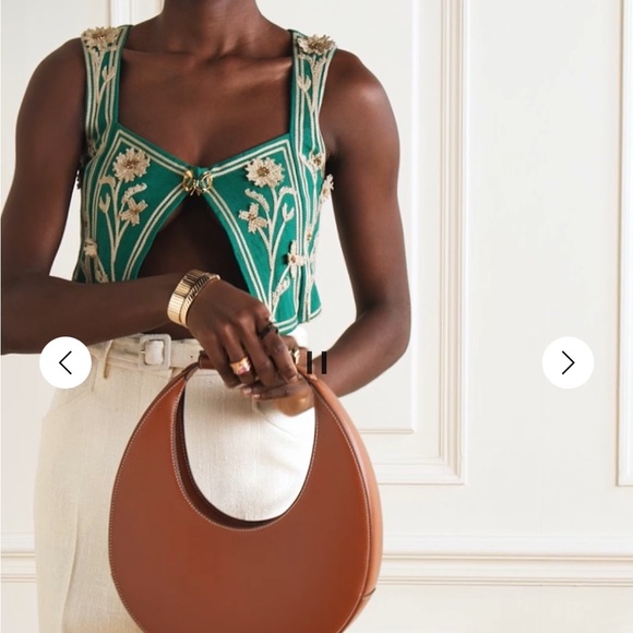 Staud half moon bag Elegant Brown Women's Bag. - Picture 15 of 16